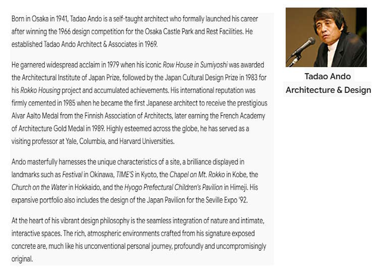 The Architect - Tadao Ando